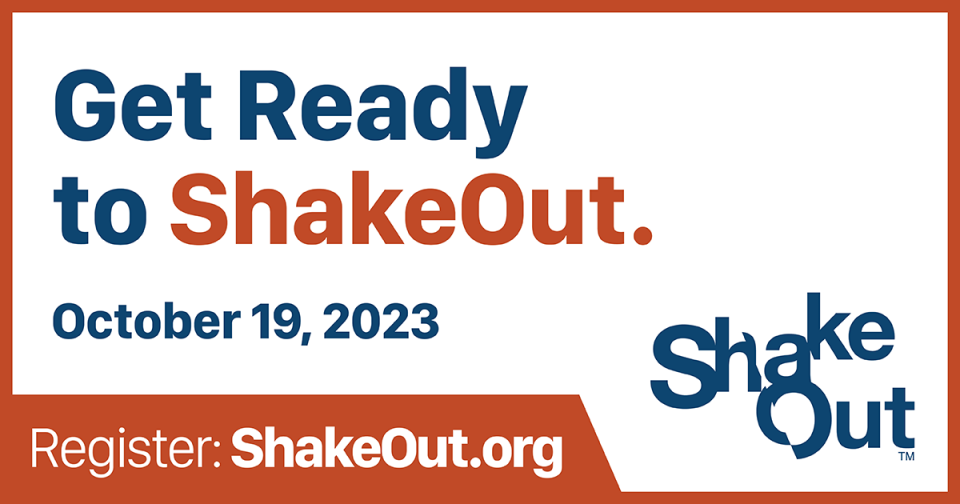 Get Ready To Shake Out. Logo.